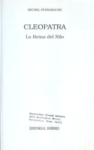 Portada de Cleopatra