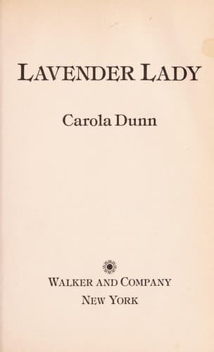 Portada de Lavender Lady