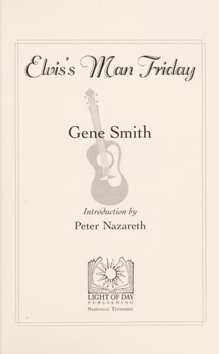 Portada de Elvis's man Friday