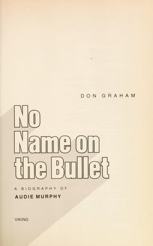 Portada de No name on the bullet