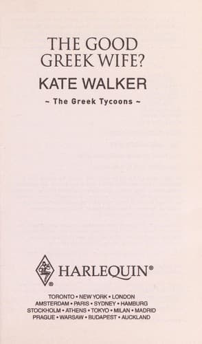 Portada de The good Greek wife?