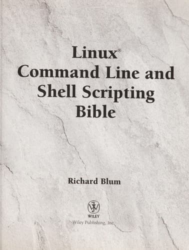 Portada de Linux command line and shell scripting bible