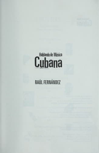 Portada de Hablando de música cubana