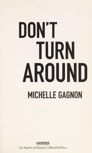 Portada de Don't turn around