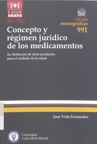 Portada de Concepto y régimen jurídico de los medicamentos