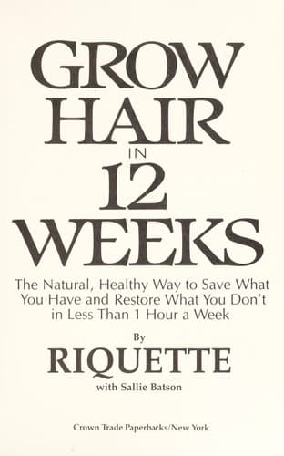 Portada de Grow hair in 12 weeks