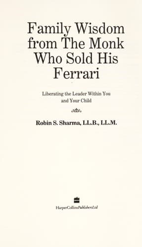 Portada de Family wisdom from the monk who sold his Ferrari