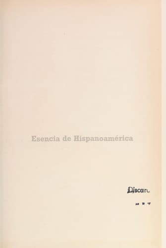 Portada de Esencia de Hispanoamérica