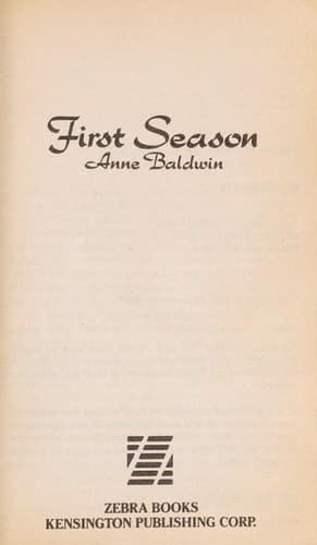 Portada de First Season