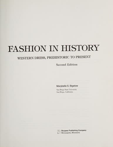 Portada de Fashion in history