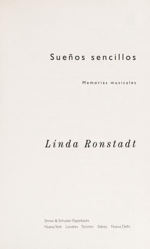 Portada de Sueños sencillos