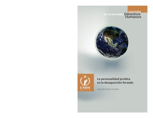Portada de La personalidad jurídica en la desaparición forzada