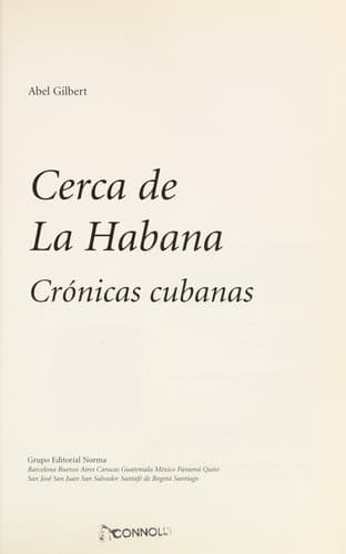 Portada de Cerca de La Habana