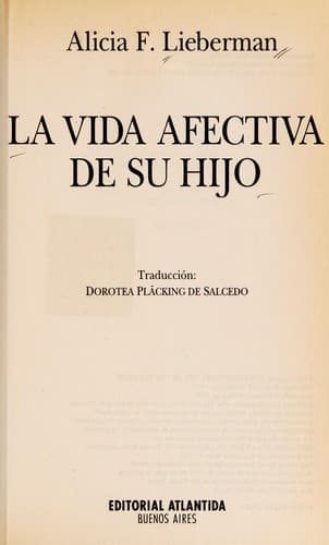 Portada de La vida afectiva de su hijo