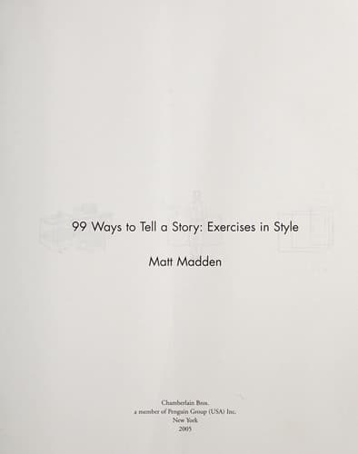 Portada de 99 ways to tell a story