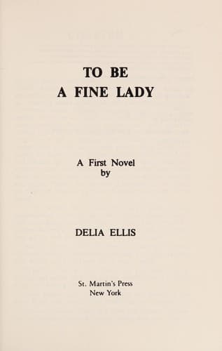 Portada de To be a fine lady