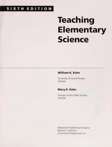 Portada de Teaching elementary science