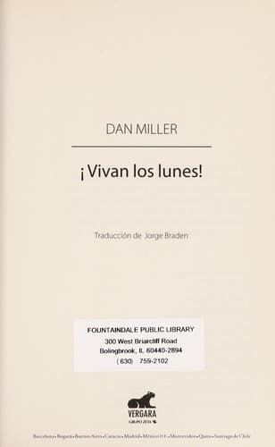 Portada de ℗ŁVivan los lunes!