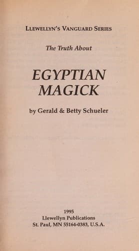 Portada de The truth about Egyptian magick