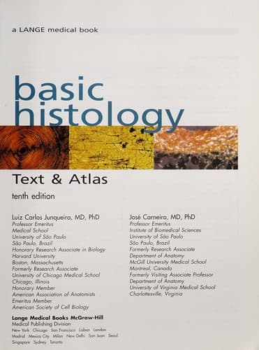 Portada de Basic histology