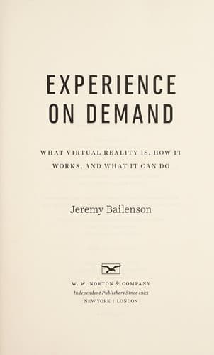 Portada de Experience on demand