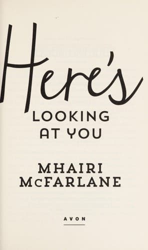 Portada de Here's looking at you