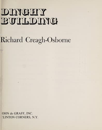 Portada de Dinghy building
