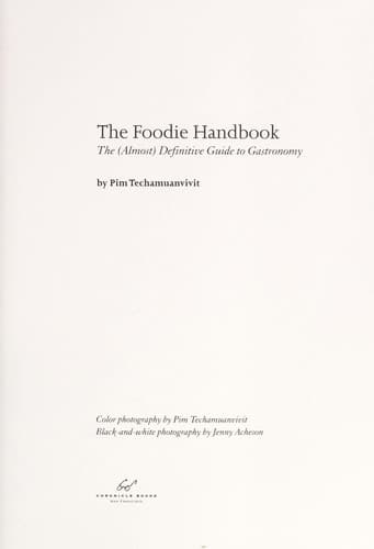 Portada de The foodie handbook