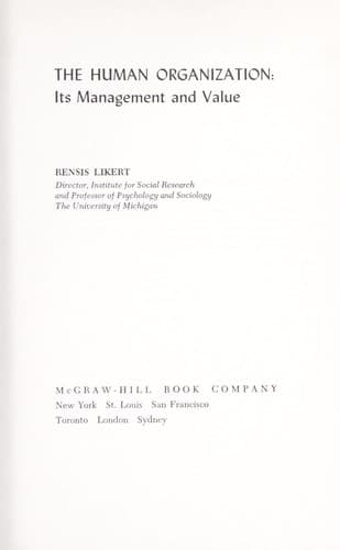 Portada de The human organization
