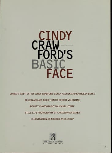Portada de Cindy Crawford's basic face