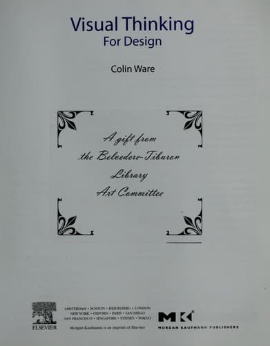 Portada de Visual thinking for design