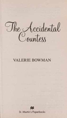 Portada de The Accidental Countess