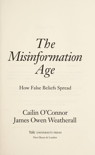Portada de The misinformation age