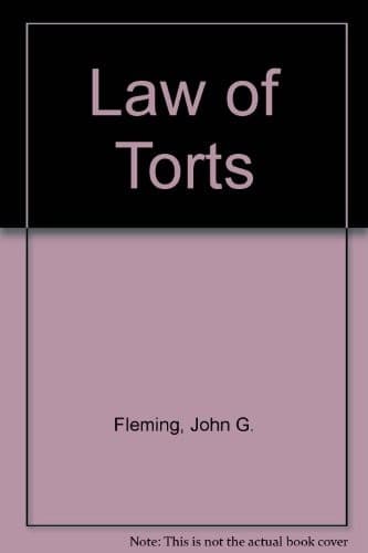 Portada de The law of torts