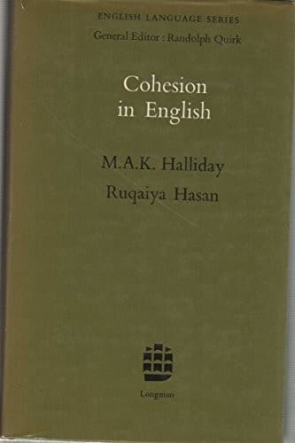 Portada de Cohesion in English