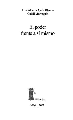 Portada de El poder frente a sí mismo