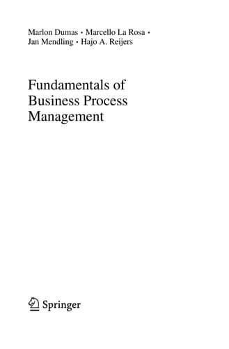 Portada de Fundamentals of Business Process Management