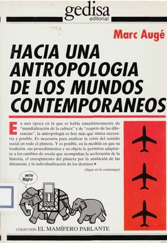 Portada de Hacia Una Antropologia de Mundos Contemporaneos