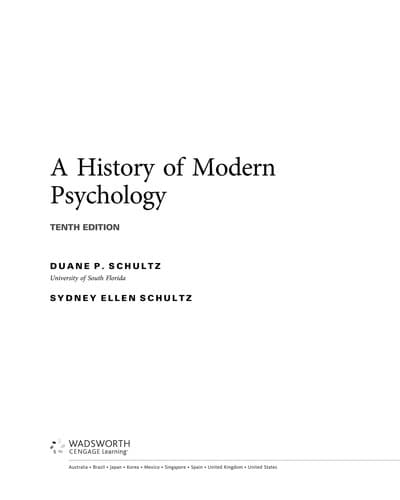 Portada de A history of modern psychology