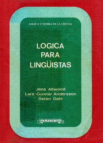 Portada de Lógica para lingüistas