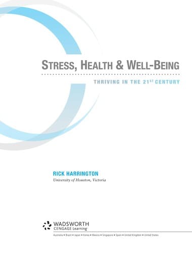 Portada de Stress, health & well-being