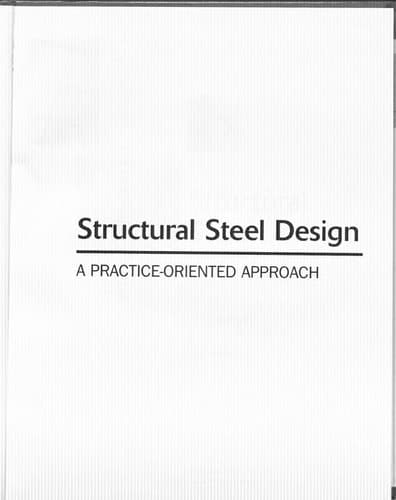Portada de Structural steel design