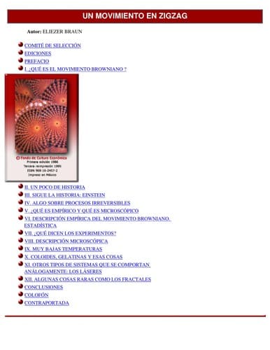 Portada de Un movimiento en zigzag