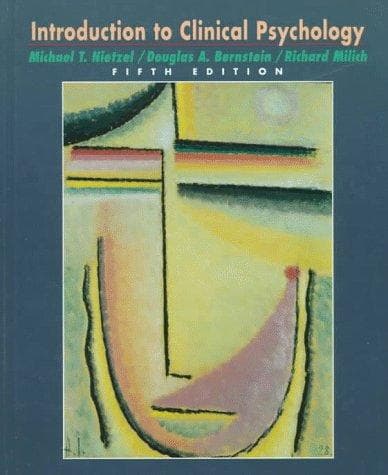 Portada de Introduction to clinical psychology