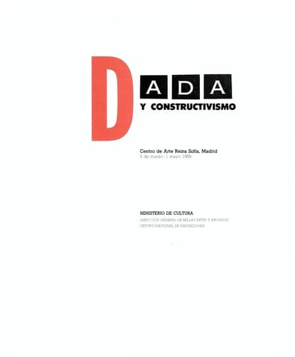 Portada de Dada y Constructivismo