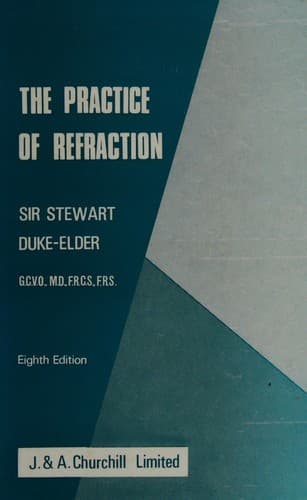 Portada de Duke-Elder's Practice of refraction
