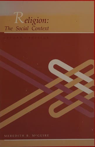 Portada de Religion, the social context