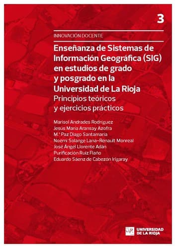 Portada de Enseñanza de Sistemas de Información Geográfica (SIG) en estudios de grado y posgrado en la Universidad de La Rioja