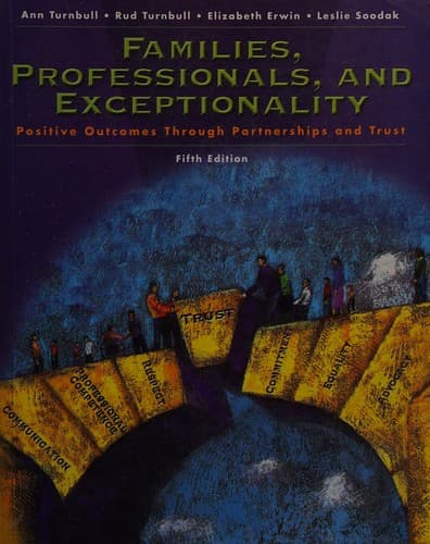 Portada de Families, professionals, and exceptionality