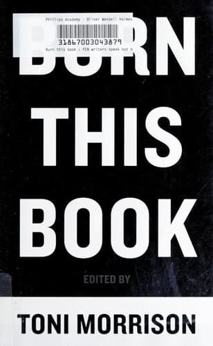Portada de Burn this book